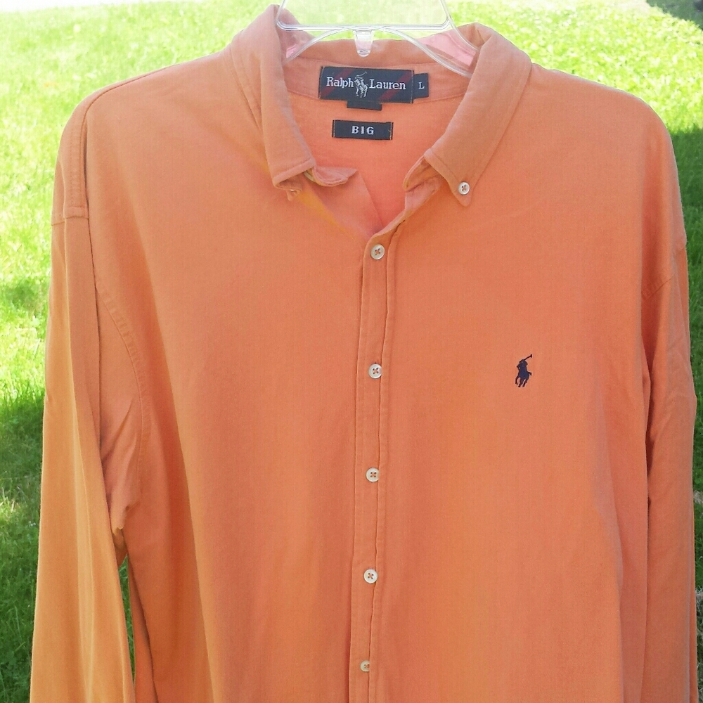 Men's Ralph Lauren Knit Button Down Shirt